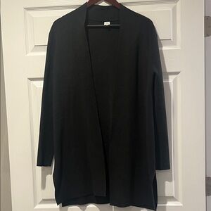 Women's Dark Gray Open Front Sweater XS/S